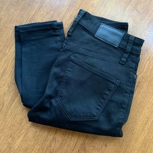 Madewell curvy high rise black skinny jeans 26 petite